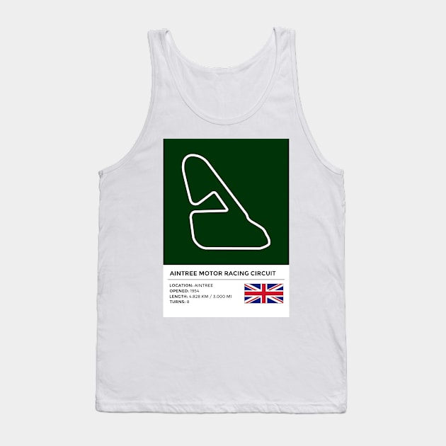 Aintree Motor Racing Circuit [info] Tank Top by sednoid